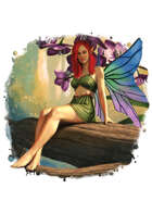 Filler spot colour - character: Forest Fae - RPG Stock Art