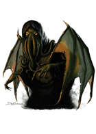 Colour cut out - character: cthulhi star spawn - RPG Stock Art