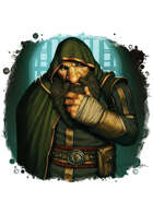 Filler spot colour - character: dwarf inquisitor - RPG Stock Art