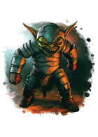 Filler spot colour - character: goblin tank - RPG Stock Art