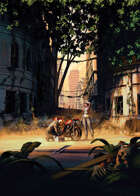 Cover full page - Apocalyptic Street - RPG Stock Art