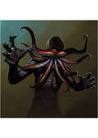 Colour card art - creature: lovecraftian stalker - RPG Stock Art