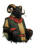 Colour cut out - character: beastman swordsman - RPG Stock Art