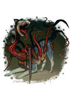 Filler spot colour - creature: abyssal shapeshifter - RPG Stock Art