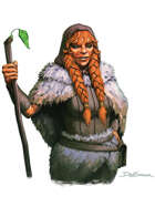 Colour cut out - character: dwarven druid - RPG Stock Art