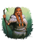 Filler spot colour - character: dwarven druid - RPG Stock Art