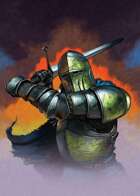 Cover full page - Knight Attacking - RPG Stock Art