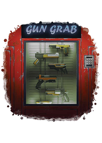 Filler spot colour - items: vending machine; guns - RPG Stock Art ...