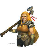 Colour cut out - character: dwarf giant smasher - RPG Stock Art