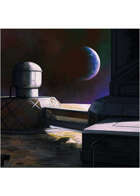 Colour card art - environment: moon base - RPG Stock Art
