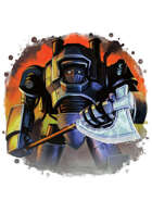 Filler spot colour - character: steam automiton - RPG Stock Art