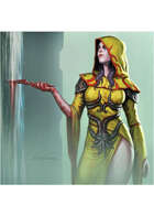 Colour card art - character: cultist - RPG Stock Art