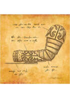 Colour card art - items: sketch; bracer - RPG Stock Art