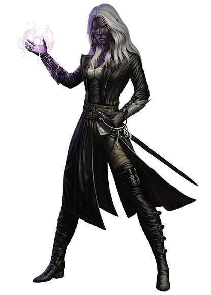 Character - Dark Elf Warlock Cut Out - RPG Stock Art - Dean Spencer Art ...