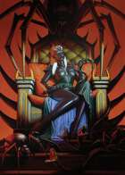 Cover full page - Drow Matriach - RPG Stock Art