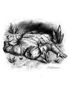 Filler spot - character: dead adventurer - RPG Stock Art