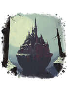 Filler spot colour - environment: castle ruins - RPG Stock Art