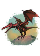 Filler spot colour - creature: flying mount - RPG Stock Art