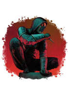 Filler spot colour - character: guild troubleshooter - RPG Stock Art