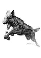 Filler spot - creature: war dog - RPG Stock Art