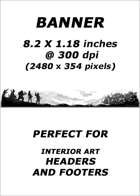 Filler spot banner - adventurers - RPG Stock Art