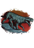 Filler spot colour - creature: gorgonopsid - RPG Stock Art