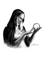 Filler spot - character: white witch - RPG Stock Art