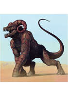 Colour card art - creature: borogoth - RPG Stock Art