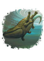 Filler spot colour - creature: eryops - RPG Stock Art