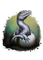 Filler spot colour - dragon: hatchling silver - RPG Stock Art