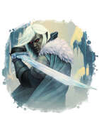 Filler spot colour - character: drow warrior - RPG Stock Art