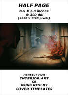 Half page - telekinetic attack - RPG Stock Art