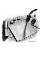 Filler spot - items: scribes tools - RPG Stock Art