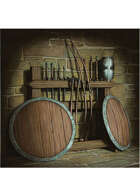 Colour card art - items: weapon rack - RPG Stock Art