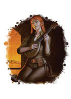 Filler spot colour - character: elven bard - RPG Stock Art
