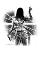 Filler spot - character: creepy rave girl - RPG Stock Art