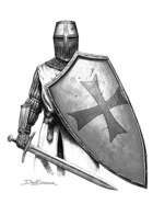Filler spot - character: templar knight - RPG Stock Art