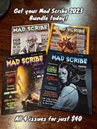 Mad Scribe Magazine issues 1-4 2023 [BUNDLE]