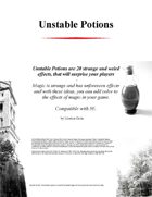 Unstable Potions for 5E