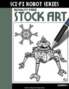 Sci-Fi Robot Stock Art #1