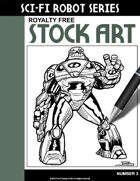Sci-Fi Robot Stock Art #3