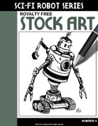 Sci-Fi Robot Stock Art #4
