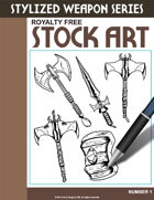 Stylized Weapons Stock Art #1