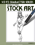 Sci-Fi Character Stock Art #14