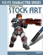 Sci-Fi Character Color Stock Art #7