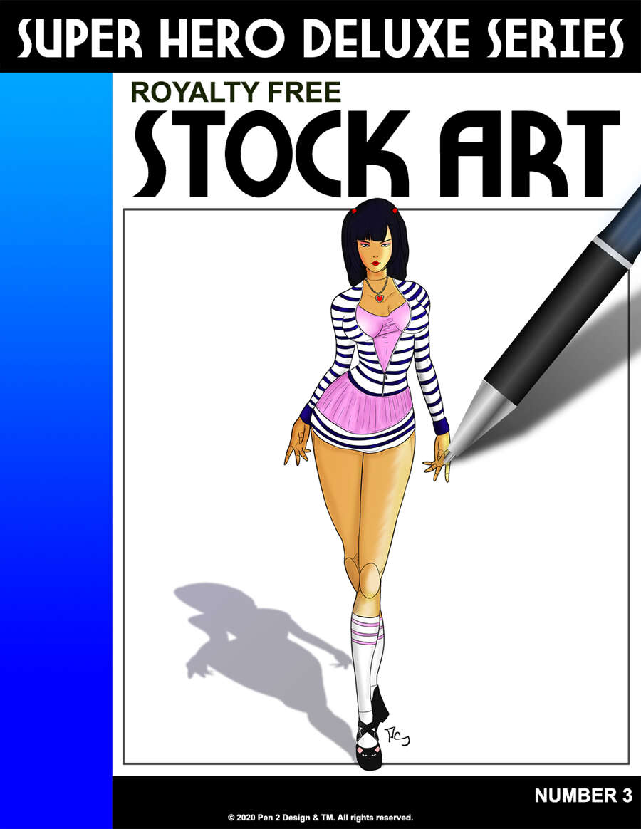 Stock Hero Deluxe Super Hero Stock Art #3 - Saga Arts | Instant Stock Art ...
