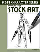 Sci-Fi Character Stock Art #34