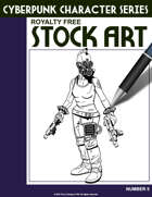 Cyberpunk Character Stock Art #5