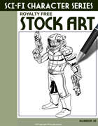 Sci-Fi Character Stock Art #38