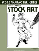 Sci-Fi Character Stock Art #42